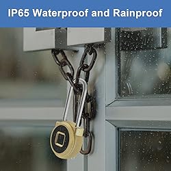 Fingerprint Padlock, Eseesmart Padlock Long