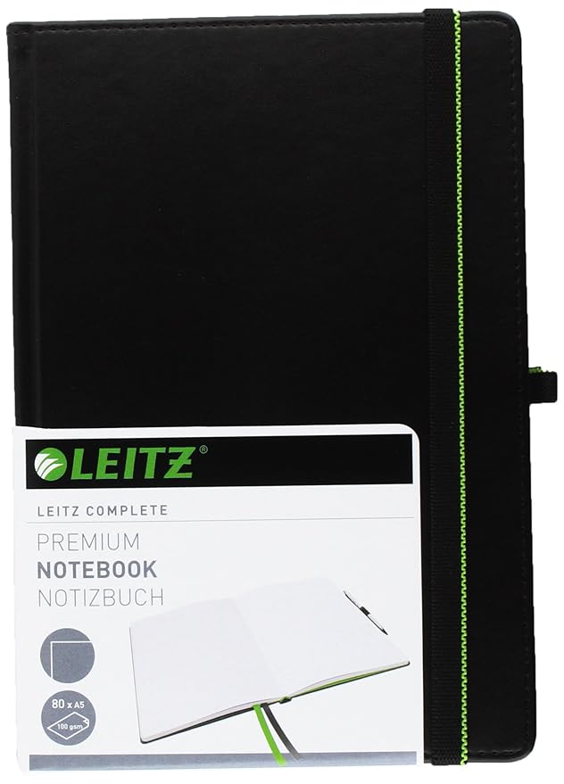 Esselte Leitz Notebook Complete A5 Blank Black: Amazon.co.uk: Office ...
