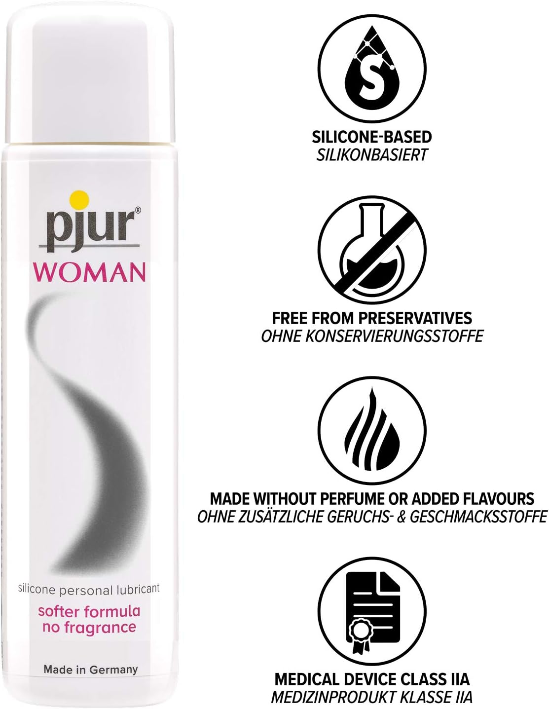 pjur Woman, Silicone-Based Personal Lubricant for Women, for stimulating Sex and Longer Pleasure, Perfect for Sensitive Skin - Image 3