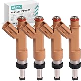DRENIX Fuel Injectors Fit For-Toyota Corolla 2009-2015 1.8L XRS Sedan 2.4L 2009-2013 Matrix Base Wagon 1.8L 2009-2012 4Pcs Set OE# 23250-0T010 322-50202