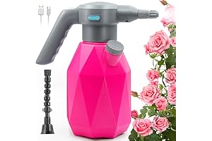 SideKing 0.5 Gallon Electric Spray Bottle Plant Mister for Indoor/Outdoor Plants, 2L Automatic Watering Can Rechargeable Battery Powered Sprayer with Adjustable Spout for Garden, Fertilizing, Cleaning