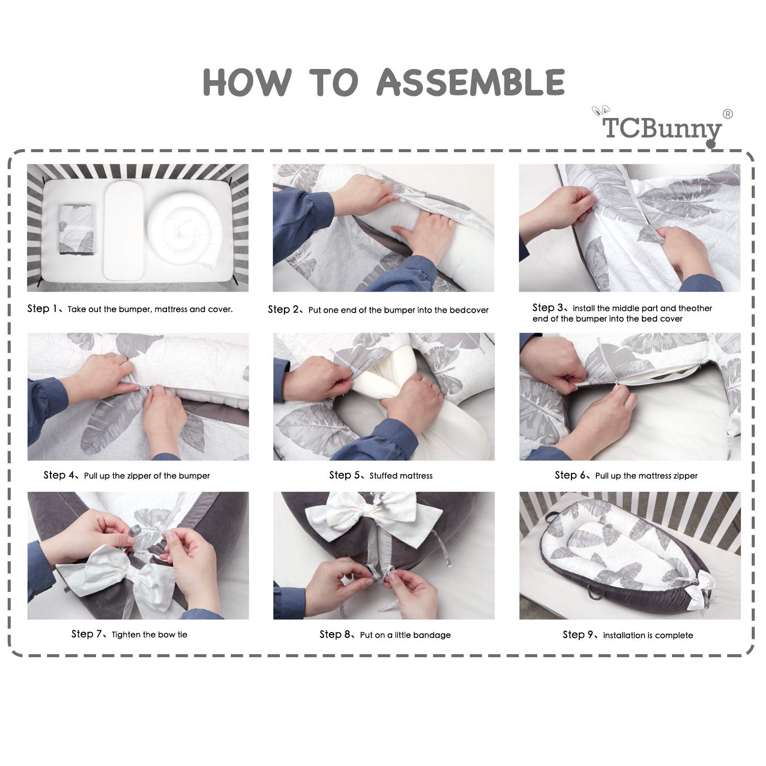 Baby Lounger, Baby Nest Portable Infant Bassinet 100% Cotton Breathable Co-Sleeping Baby Bed (Stars): Baby