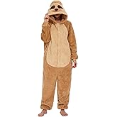 LATH.PIN Animal Onesie Pajamas for Adults Unisex One Piece Halloween Cosplay Costume Sleepwear for Women and Men