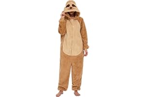 LATH.PIN Animal Onesie Pajamas for Adults Unisex One Piece Halloween Cosplay Costume Sleepwear for Women and Men
