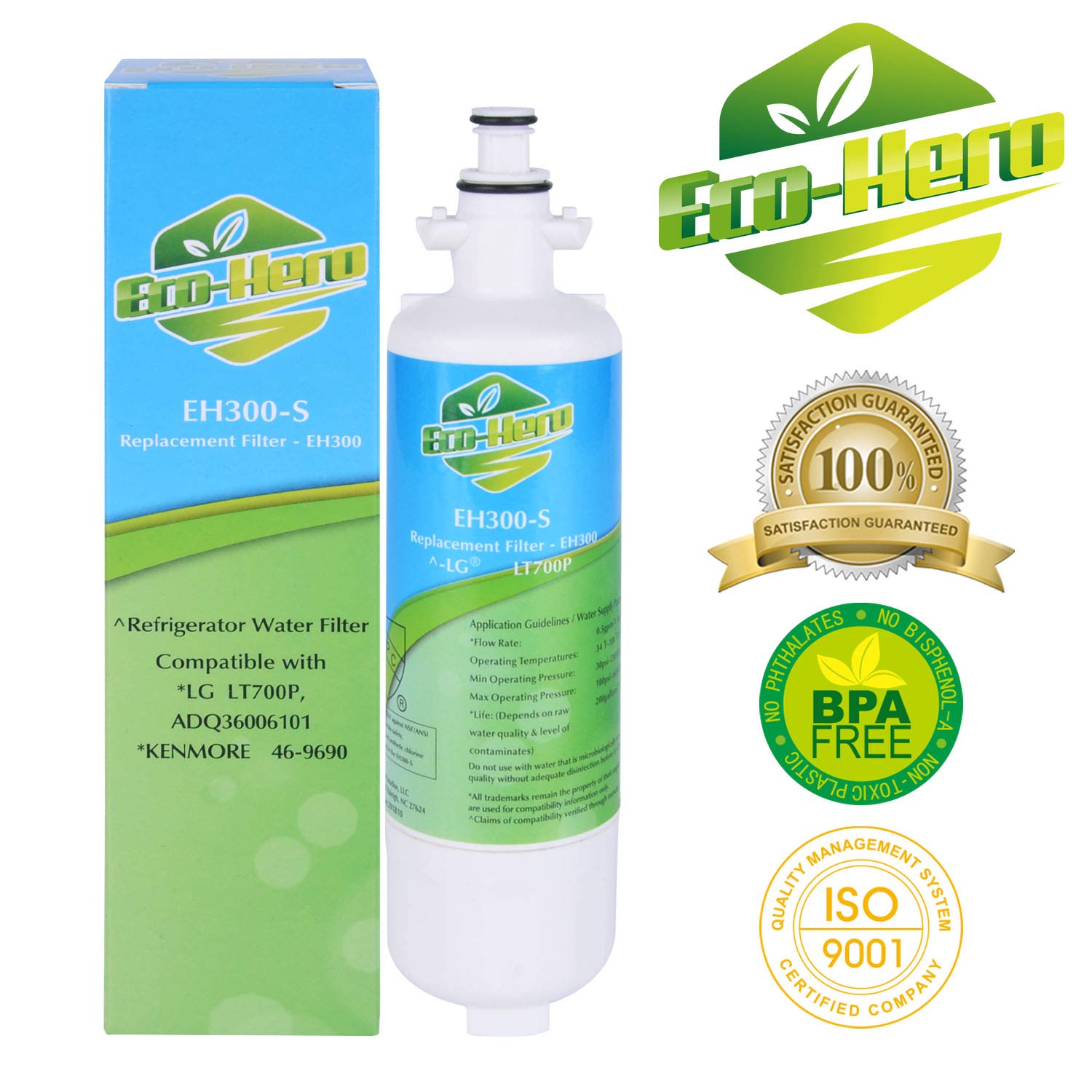 Best Zuma Filters Kenmore Elite 46-9490 Compatible Refrigerator Water Filter