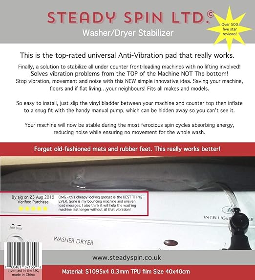 Amazon Com Steady Spin Washing Machine Stabilizer Eliminate