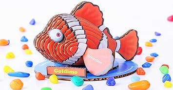 Funvention Goldimo 3D Model Puzzle Kit - DIY 3D Puzzle for Kids - Educational Toys