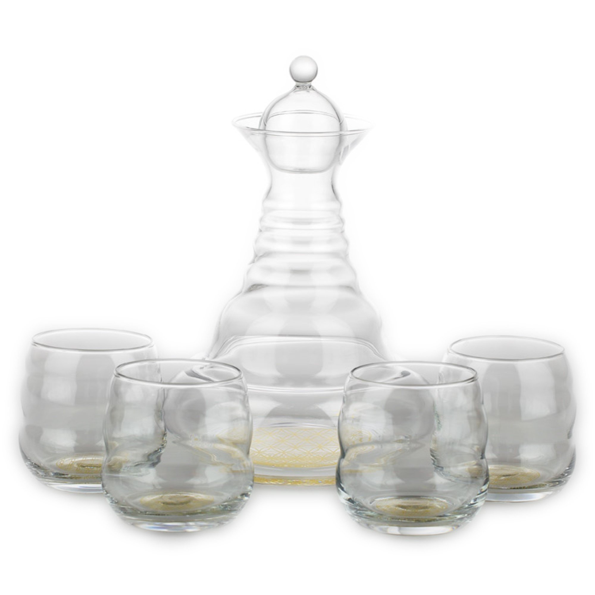 Natures Design Alladin Carafe Gold 1.3 L + 4 Cups Mythos Gold