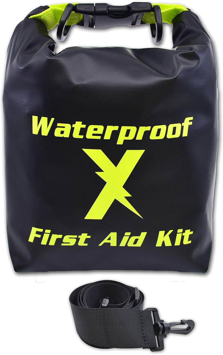 Lightning X Waterproof Hi-Vis First Aid Kit - 104 Pieces w/Dry Bag for Emergency, Survival, Camping, Boating, Hiking & Sports: Health & Personal Care