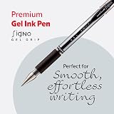 uni-ball Signo Gel Grip 0.7mm Black Ink 3pc Pen Set view 2