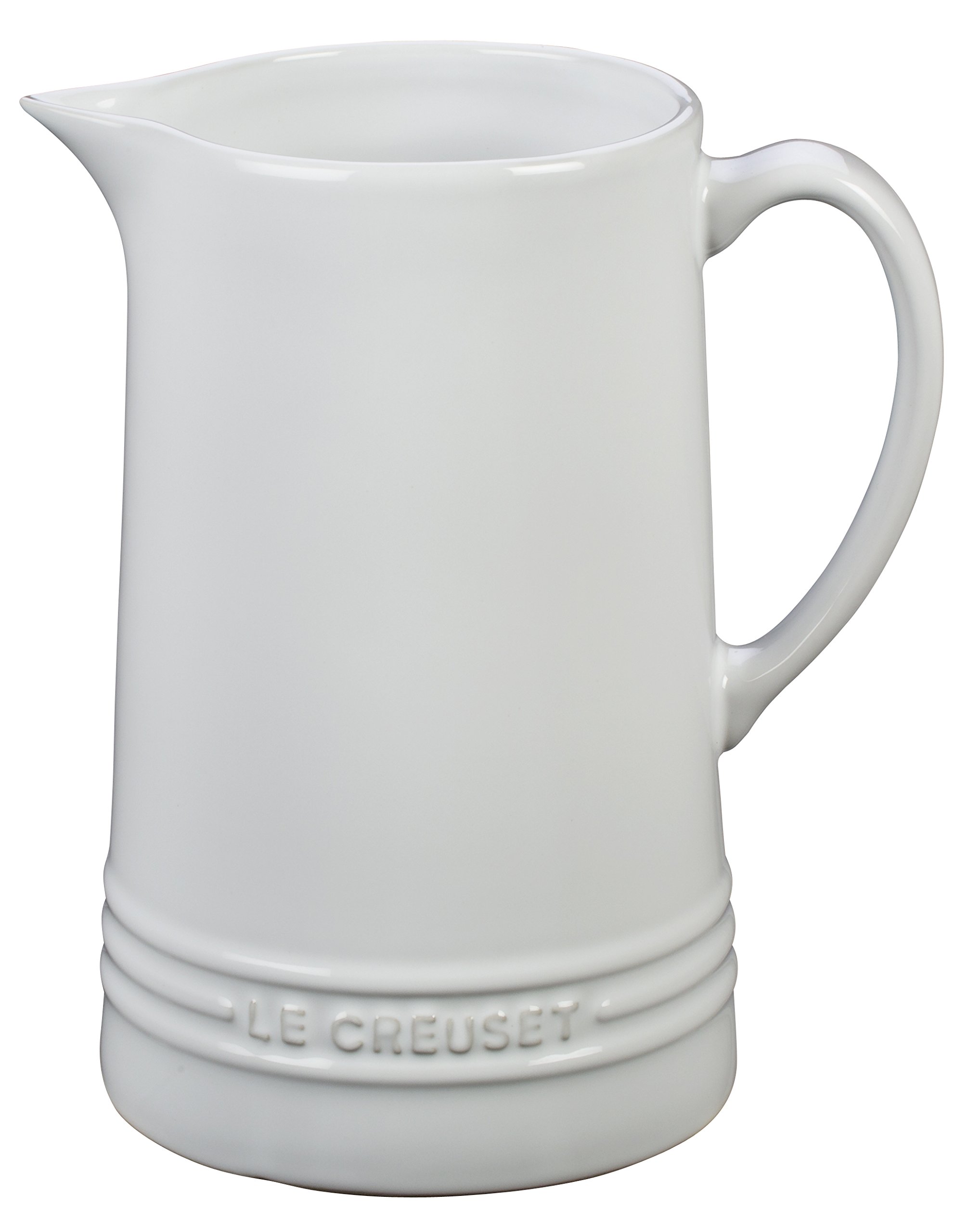 Photo 1 of Le Creuset Stoneware Pitcher, 1.6 qt., White