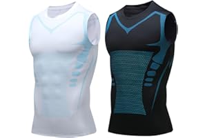 Lakemesure V Boost V2 Compression Shirt Men, Muscle-Shaping & Posture Support Sleeveless Tank, Quick-Dry for Gym & Daily Wear
