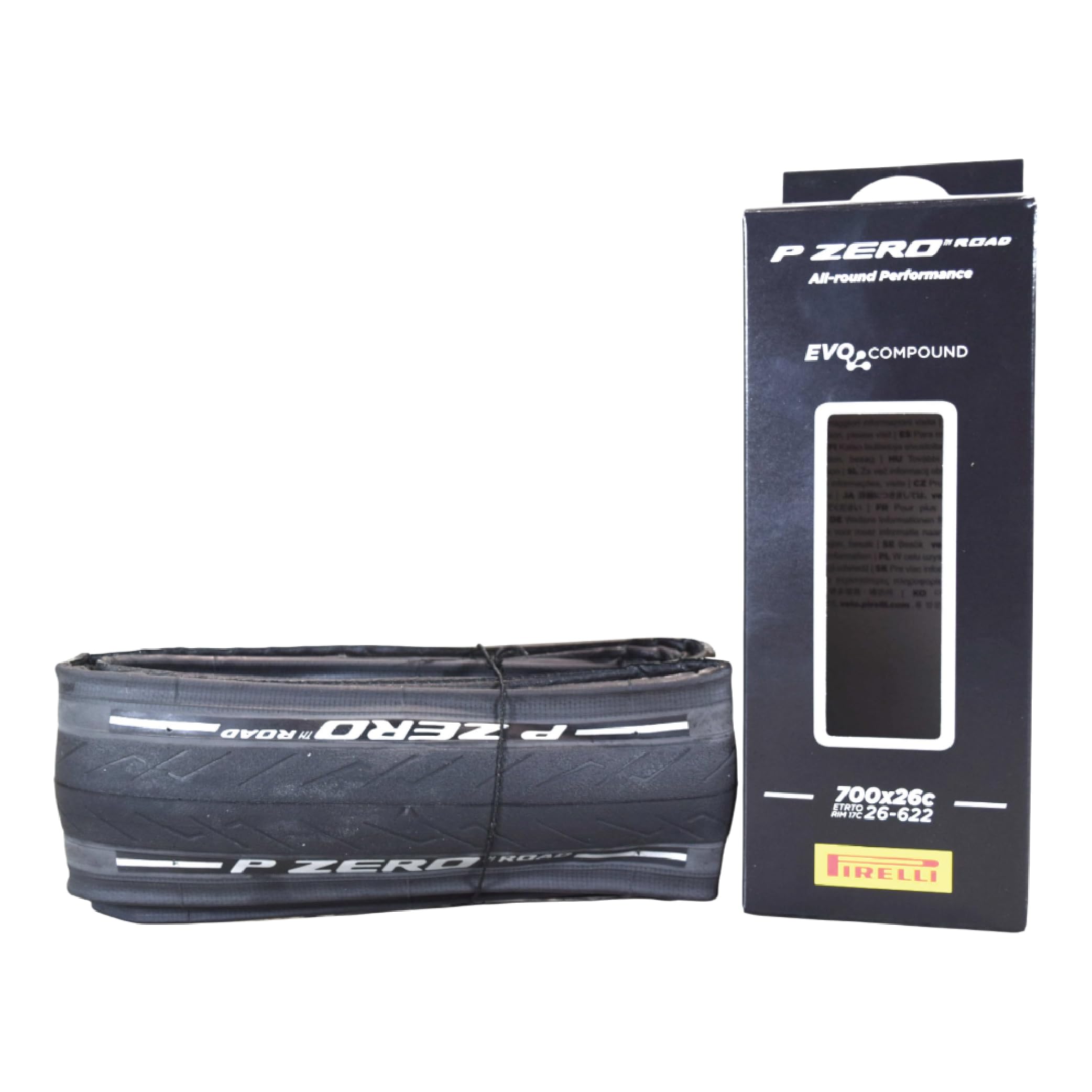 Pirelli P-Zero Folding Road Bike Tyre, Clincher, 700 x 26c, Black — image 1