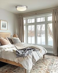 Cargifak Close to Ceiling Light Fixtures, Bushed