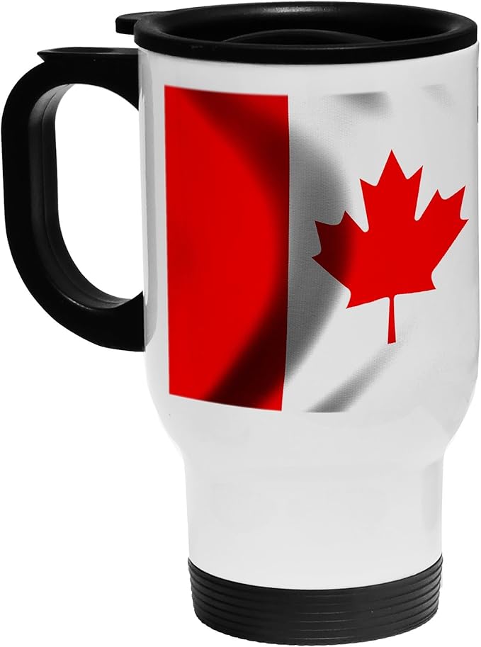 White Stainless Steel Coffee / Travel Mug