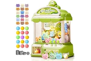 MIAOKE Large Claw Machine for Kids, Musical Electronic Arcade Game Console with Adjustable Sound, Christmas and Birthday Gift