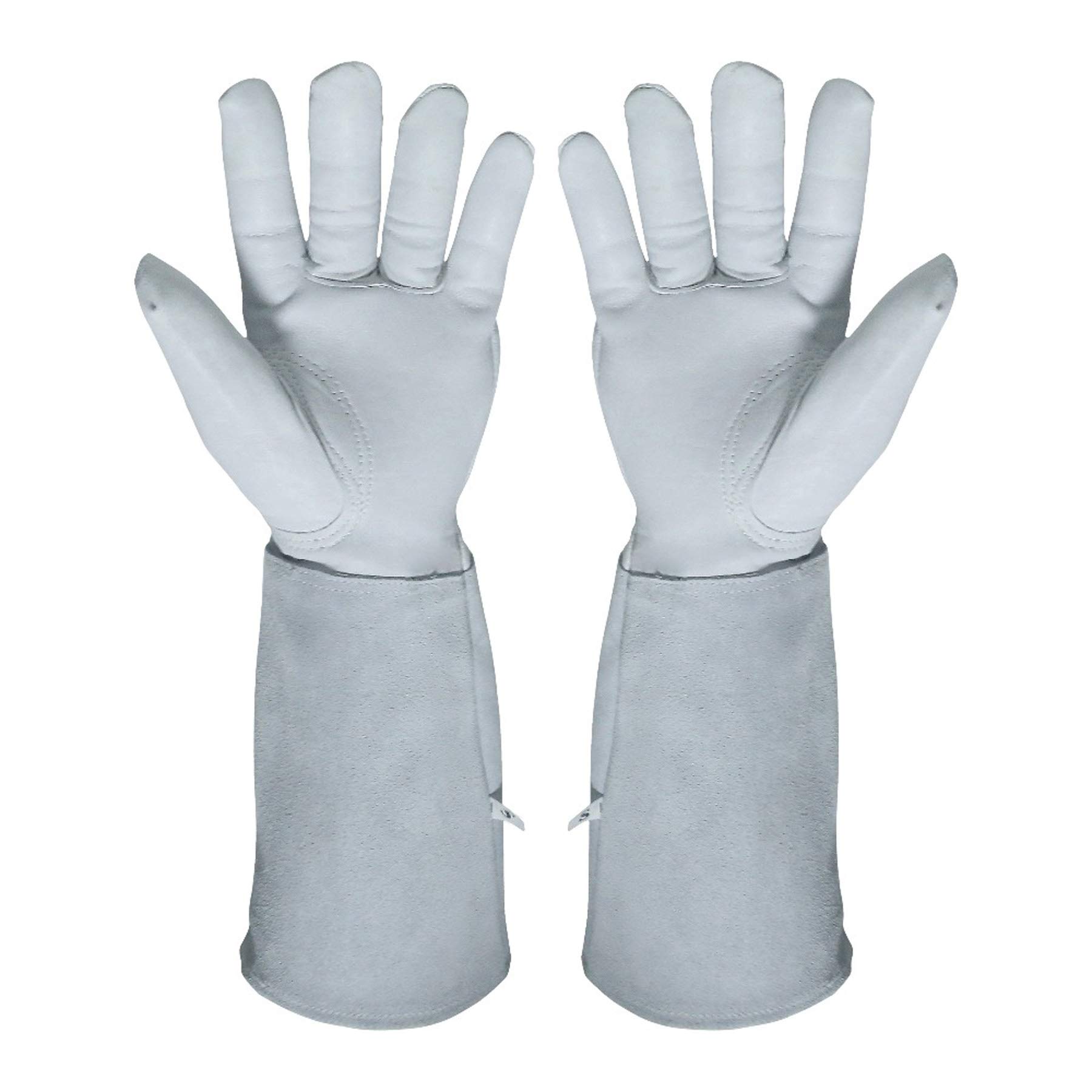 Kim Yuan Gardening Gloves- Acdyion Rose Pruning Thorn & Cut Proof Long Forearm Protection Gauntlet Durable Cowhide Leather Work Garden Gloves Suitable for Pruning Cacti Rose and Thorny Bushes 1 Pair