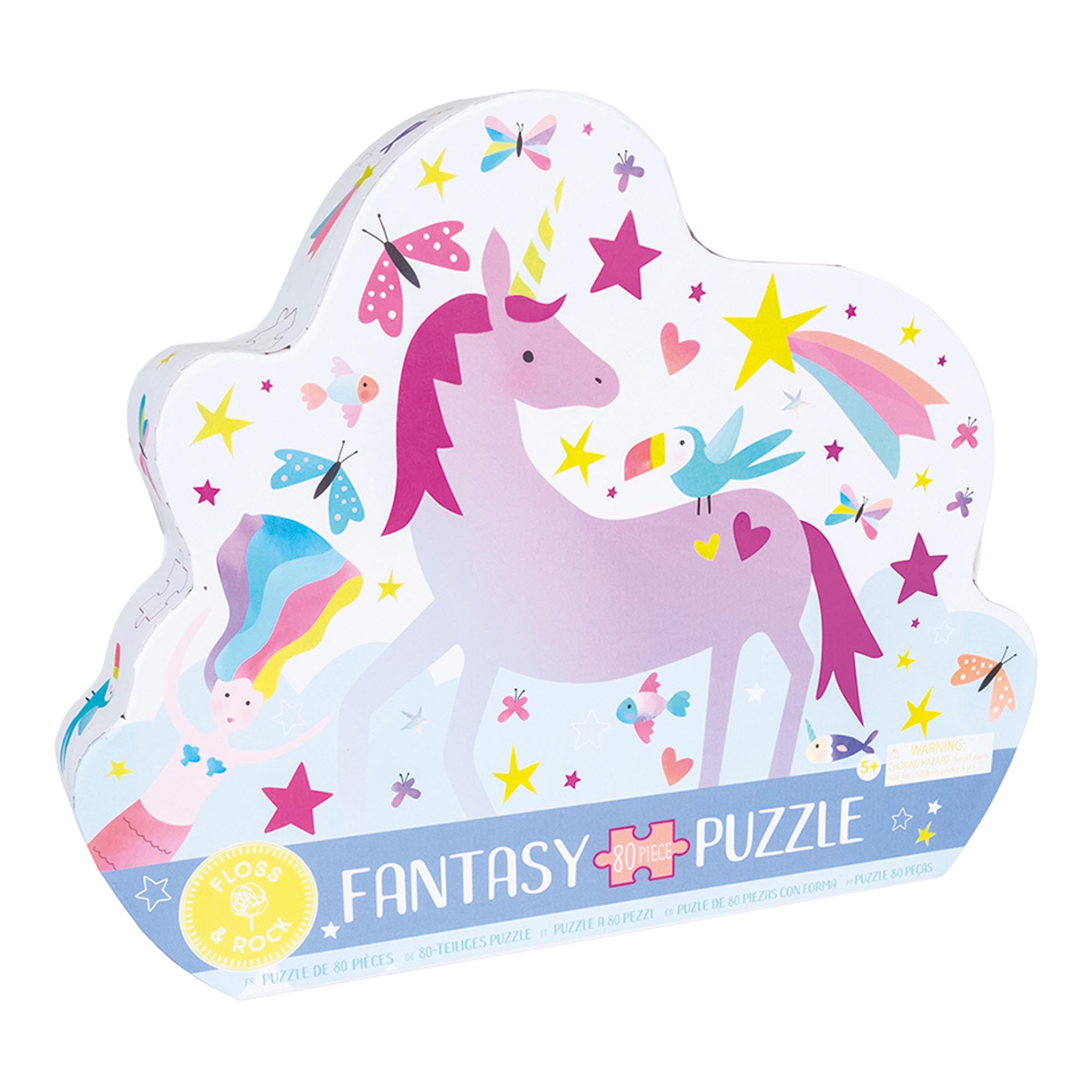 Floss & Rock Fantasty 80 Piece Butterfly Shaped Jigsaw