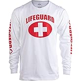 Lifeguard | Red or White Unisex Uniform Costume Long Sleeve T-Shirt Men Women