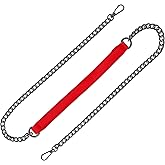 Skweawert Red 39 Inch Purse Chain Strap, Leather Metal Chain Strap Handbag Chain Purse Handles Shoulder Cross Body Replacement Strap