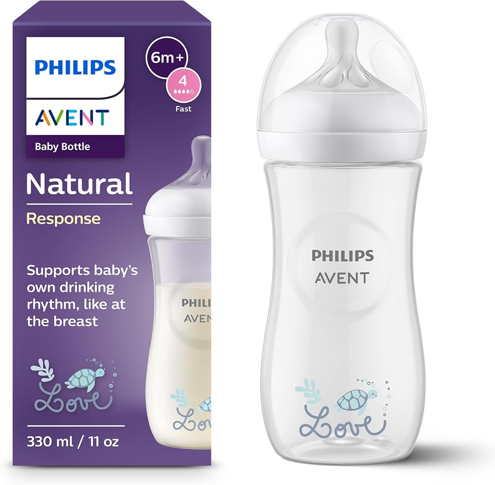 Philips Avent Natural Response Baby Bottle 330 ml Flow 4 3 m+ SCY906/11