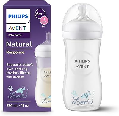Philips Avent Natural Response Baby Bottle 330 ml Flow 4 3 m+ SCY906/11