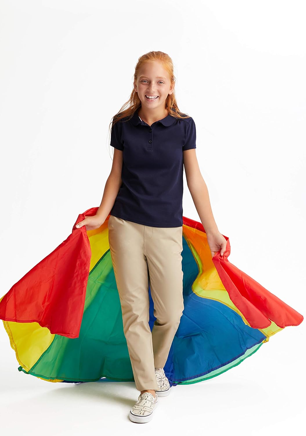 French Toast Girls' Pull-On Twill Pant: Clothing