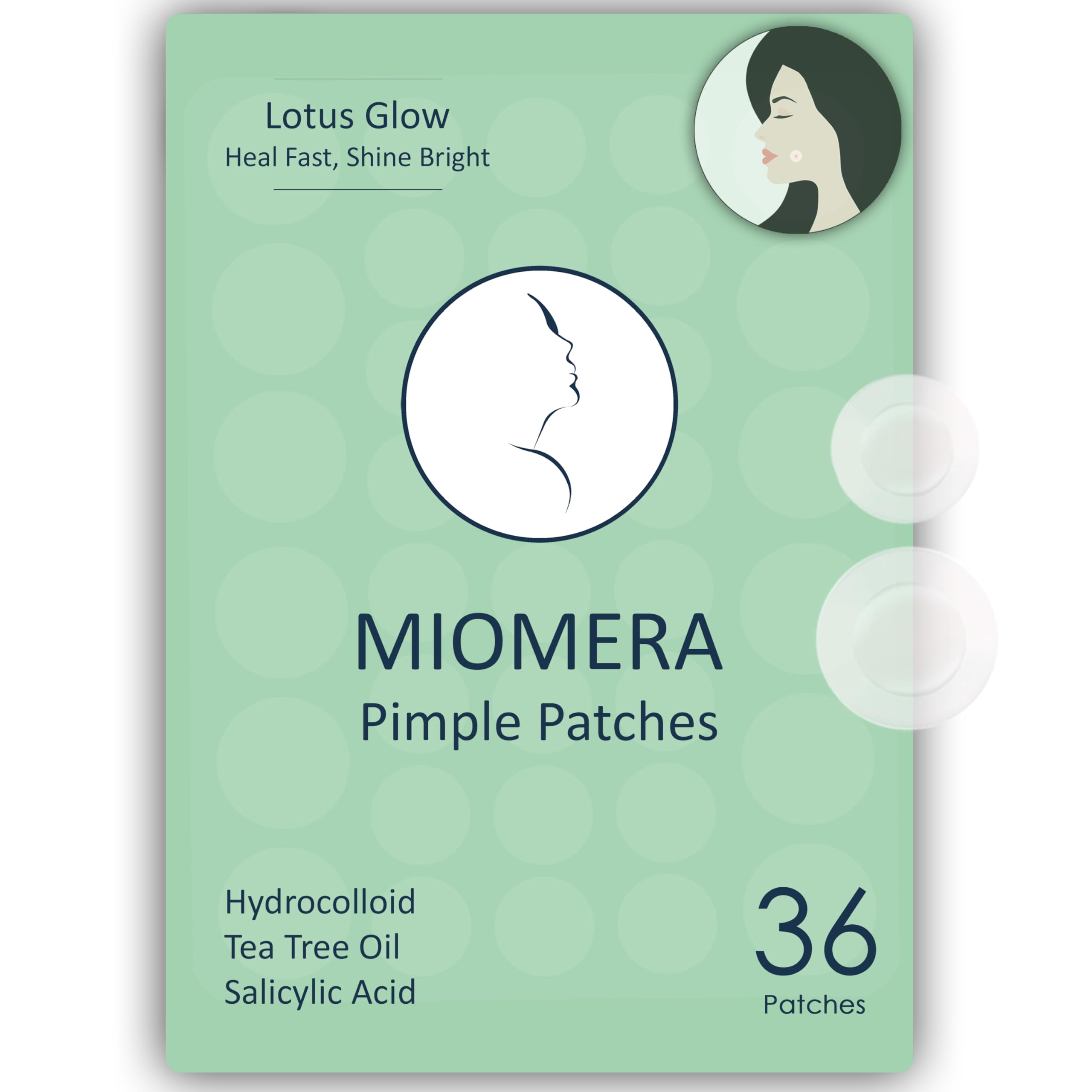 MioMera Pimple Patches, Invisible Pimple Patches for Face, Hydrocolloid Acne Patches, Zit Patches for All Skin Types, Easy Peel Acne Patch, Pimple Patch for Day and Night Use