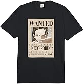 One Piece Anime Nico Robin Wanted Poster Comfort Colors Adult Heavyweight T-Shirt