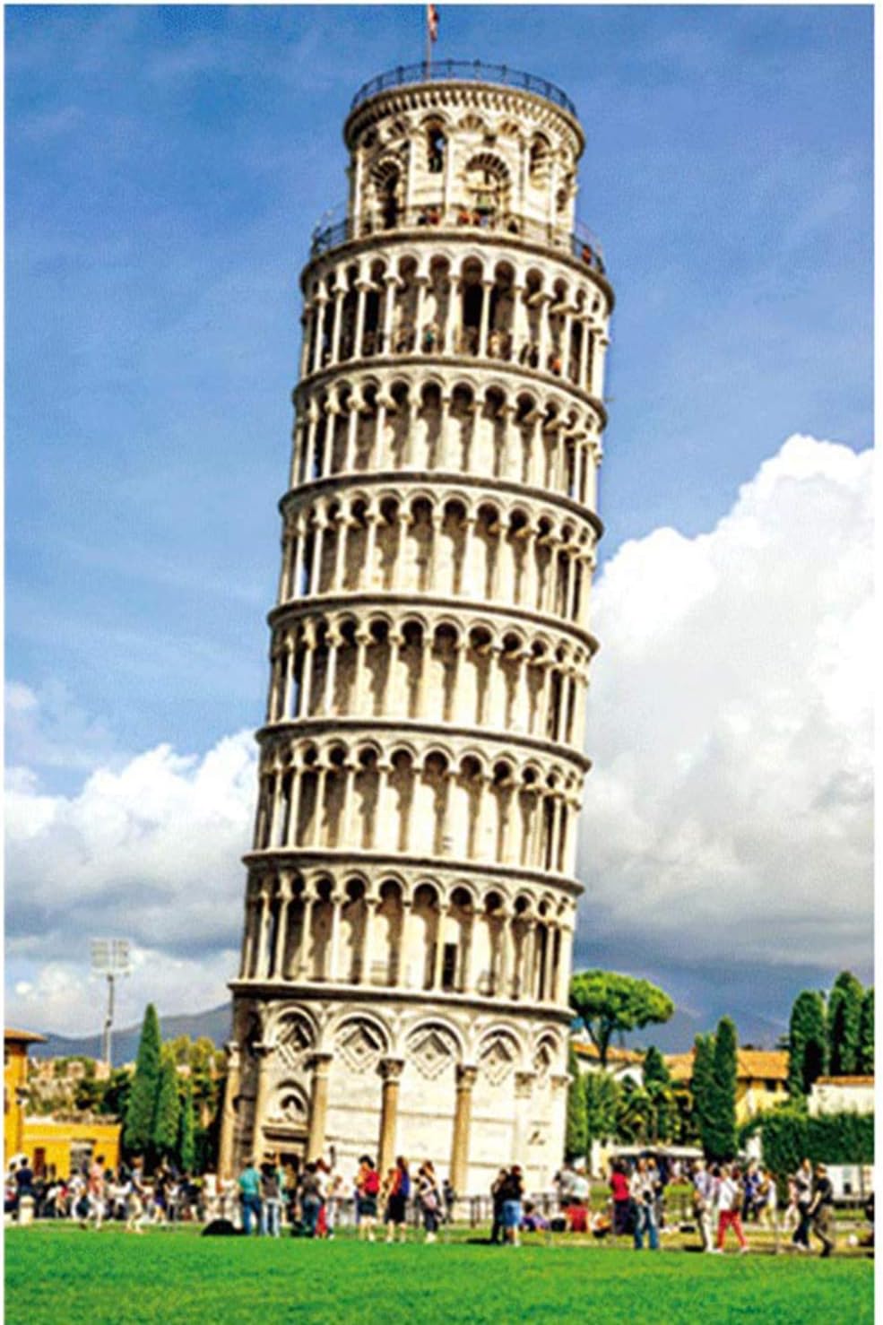 Jigsaw Puzzles 1000 Pieces for Adults - Leaning Tower of Pisa, Impossible Hard Puzzles and Educational Funny Cool Game for Kids and Adults