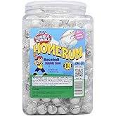 Dubble Bubble Home Run Baseball Bubble Gum Gumballs, 240-Count Jar