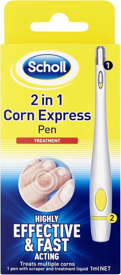 Scholl 2-in-1 Corn Express Pen 1ml Foot Care Fast Acting Corn Removal