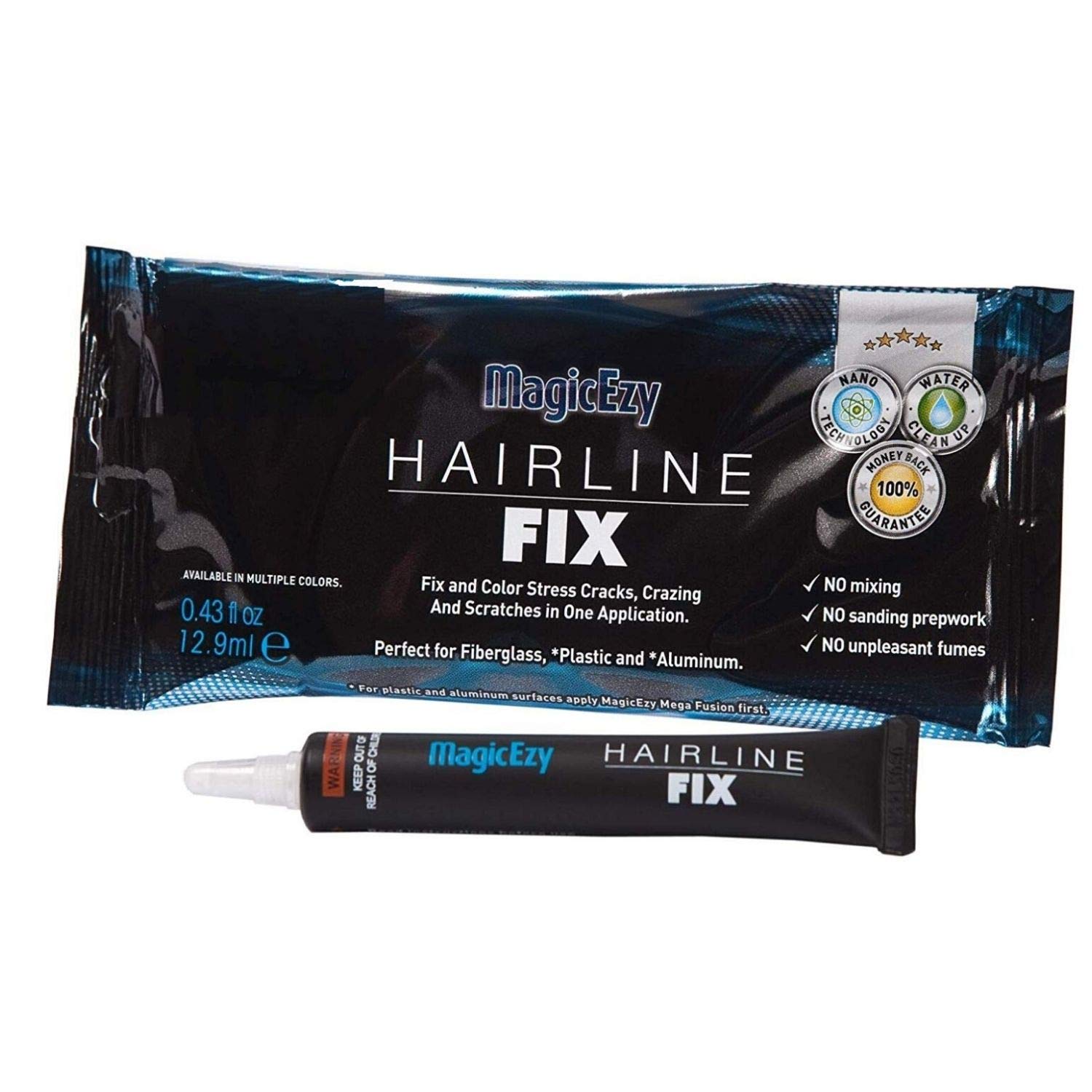 MagicEzy Hairline Fix (Cream) - Boat Gelcoat Crack Repair - Fills And Colors Fast