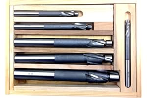 HHIP 2007-0003 6 Piece High Speed Steel 3 Flute Solid Pilot Counter bore Set