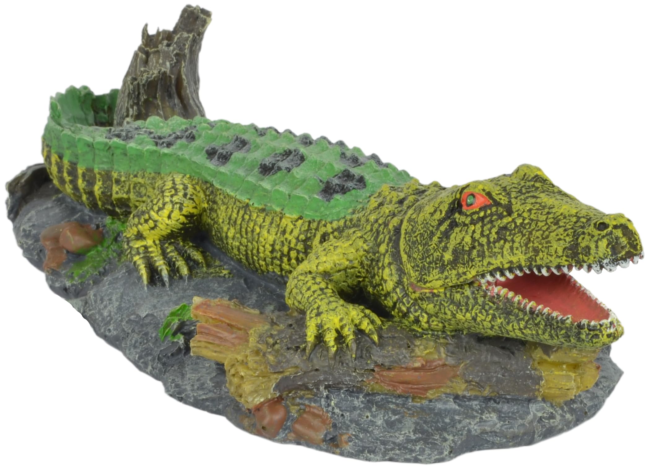 Supa Air Operated Bubbler Crocodile Aquarium Or Fish Tank Ornament, Helps To Aerate Your Aquarium, Highly Detailed.
