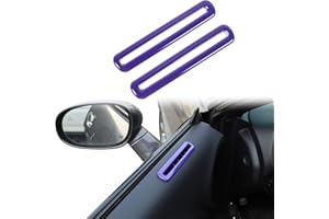 Voodonala for Challenger Door AC Outlet Vent Ventilation Grille Embellishment Cover Trim for 2015-2025+ Dodge Interior Challenger ABS Purple 2pcs