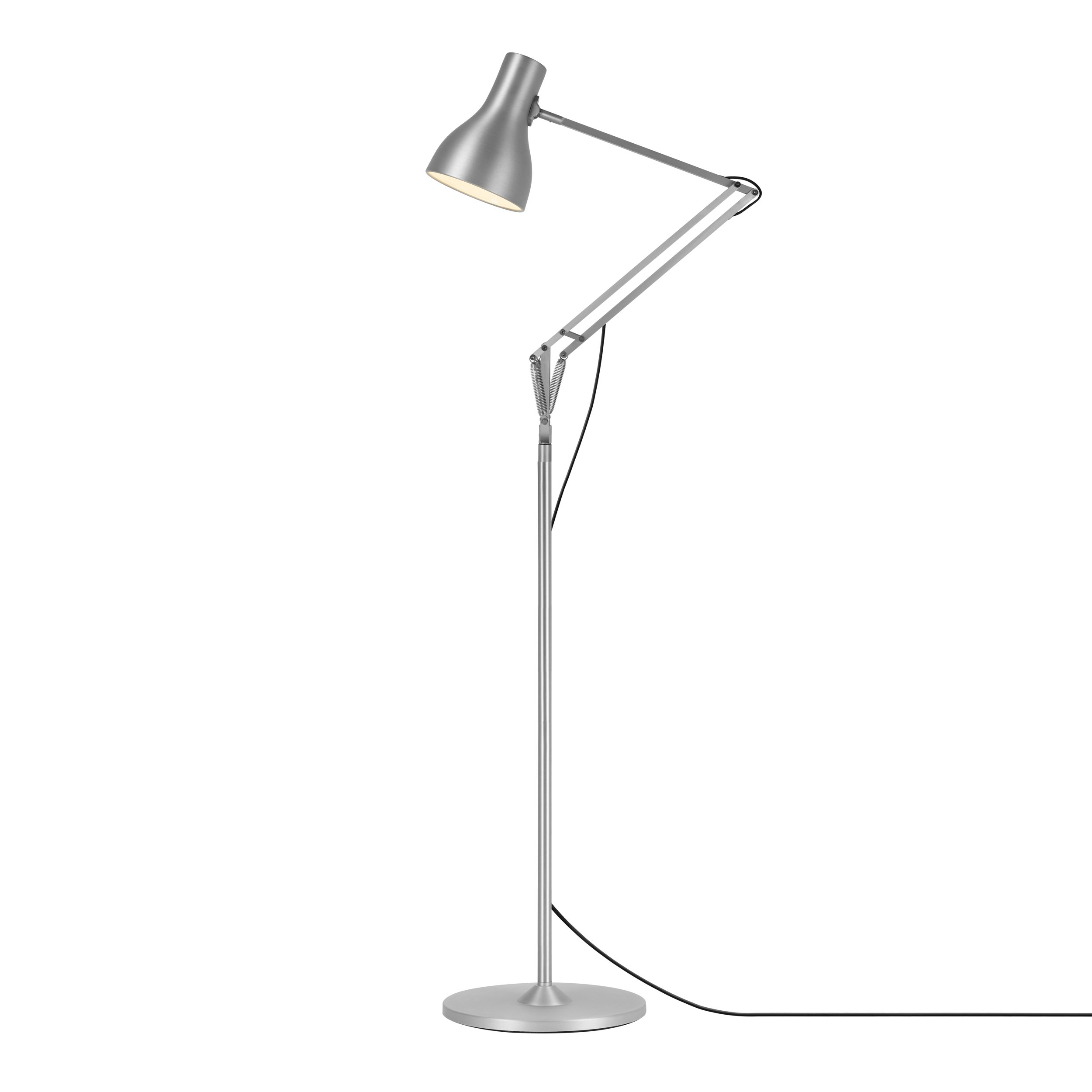 Anglepoise Type 75 Floor Lamp, Aluminium, Silver