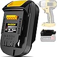 TPDL Adapter for Bauer 20V Li-ion Battery Convert to for Dewalt 20V MAX Battery, Use for Dewalt 20V 60V Battery Cordless Power Tools(Adapter Only)
