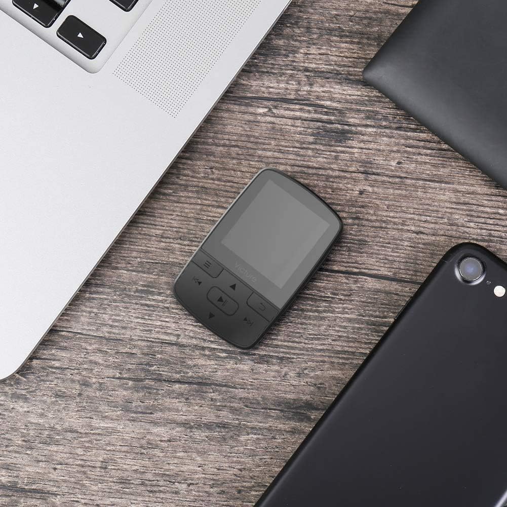 Victure MP3 Player Clip Bluetooth 8G with FM Radio Sport Pedometer Voice Recorder Earphones Expandable up to 128GB: Home Audio & Theater