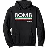Vintage Rome Italy Hoodie Roma Italia Italian Souvenir Pullover Hoodie