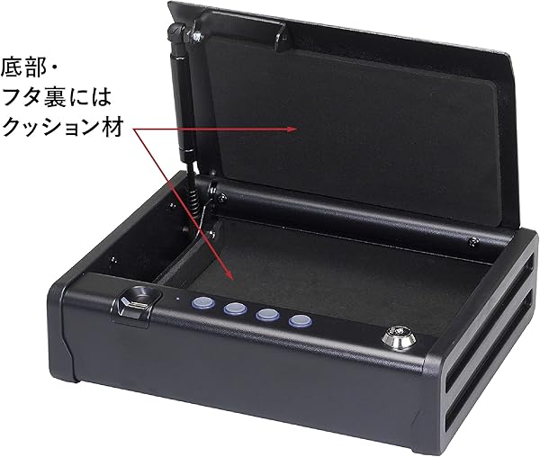 MASTER LOCK Biometrischer Tresor Fingerabdruckerkennung Kompakt MLD08EB Ideal fr Scheckbcher Geld Schmuck Ausweise Pistolentresor