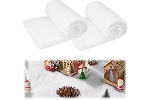 JOYIN Christmas Snow Blanket Roll 15 in x 10 Ft 1 Pc for Xmas Decoration Village Displays Under Tree