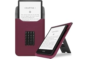 HGWALP Sleeve Case Bag for 6.8" 7" Kindle Paperwhite(11th/12th Generation),Protective Cover Pouch with Silicone Suction Cup and Multi-Angle Stand for 7" Kindle Colorsoft Signature Edition eReaders-PL
