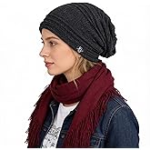Ruphedy Women Slouchy Beanie Hat Knit Long Baggy Slouch Skull Cap for Winter