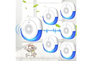 COMIGAL Ultrasonic Pest Repeller Indoor, 6 Pack Mouse Repellent, Mice Repellent Indoor, Rodent Repellent Ultrasonic Plug-in Insect Bug Bat Squirrel Rat for House Attic Garage Basement Apartment