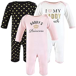 Hudson Baby Girls Unisex Cotton Coveralls, Daddys