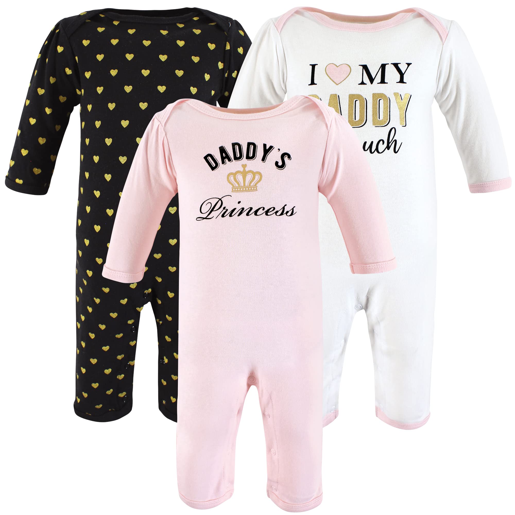 Hudson Baby Girls Unisex Cotton Coveralls, Daddys