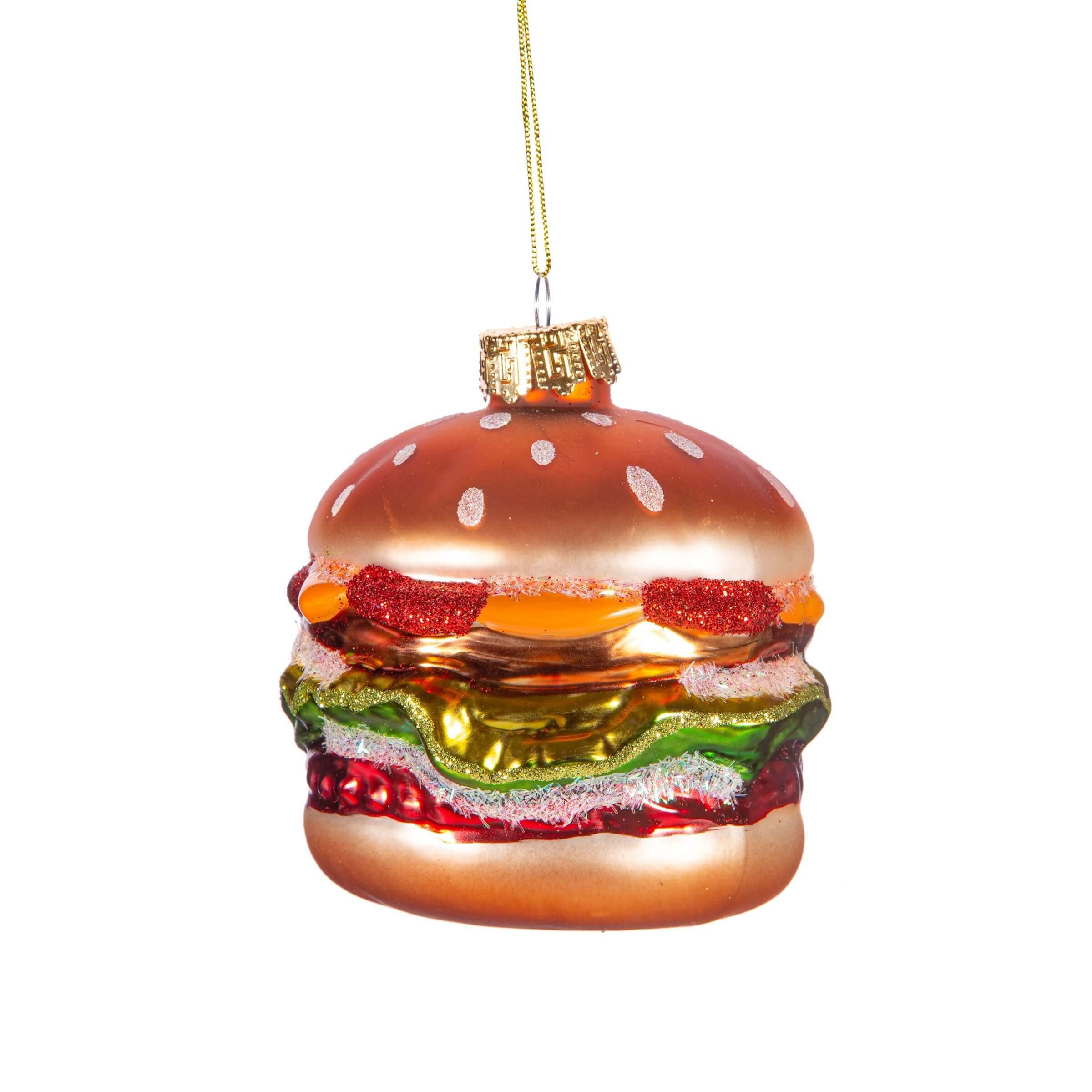 Sass & Belle Big Fat Burger Shaped Bauble
