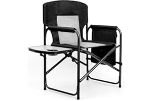 Yestomo Camping Chairs, Folding Chairs for Outside, Directors Chairs Foldable Adults Heavy Duty,Support to 450LBS