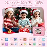Hangrui Kids Camera Instant Print 2.4 Inch 1080P 32GB Card Pink view 2